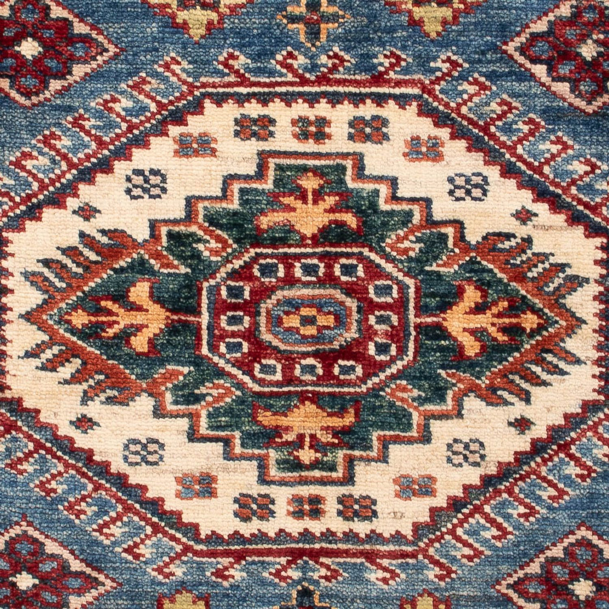 Alfombra Ziegler - Kazak - Real - 124 x 89 cm - azul