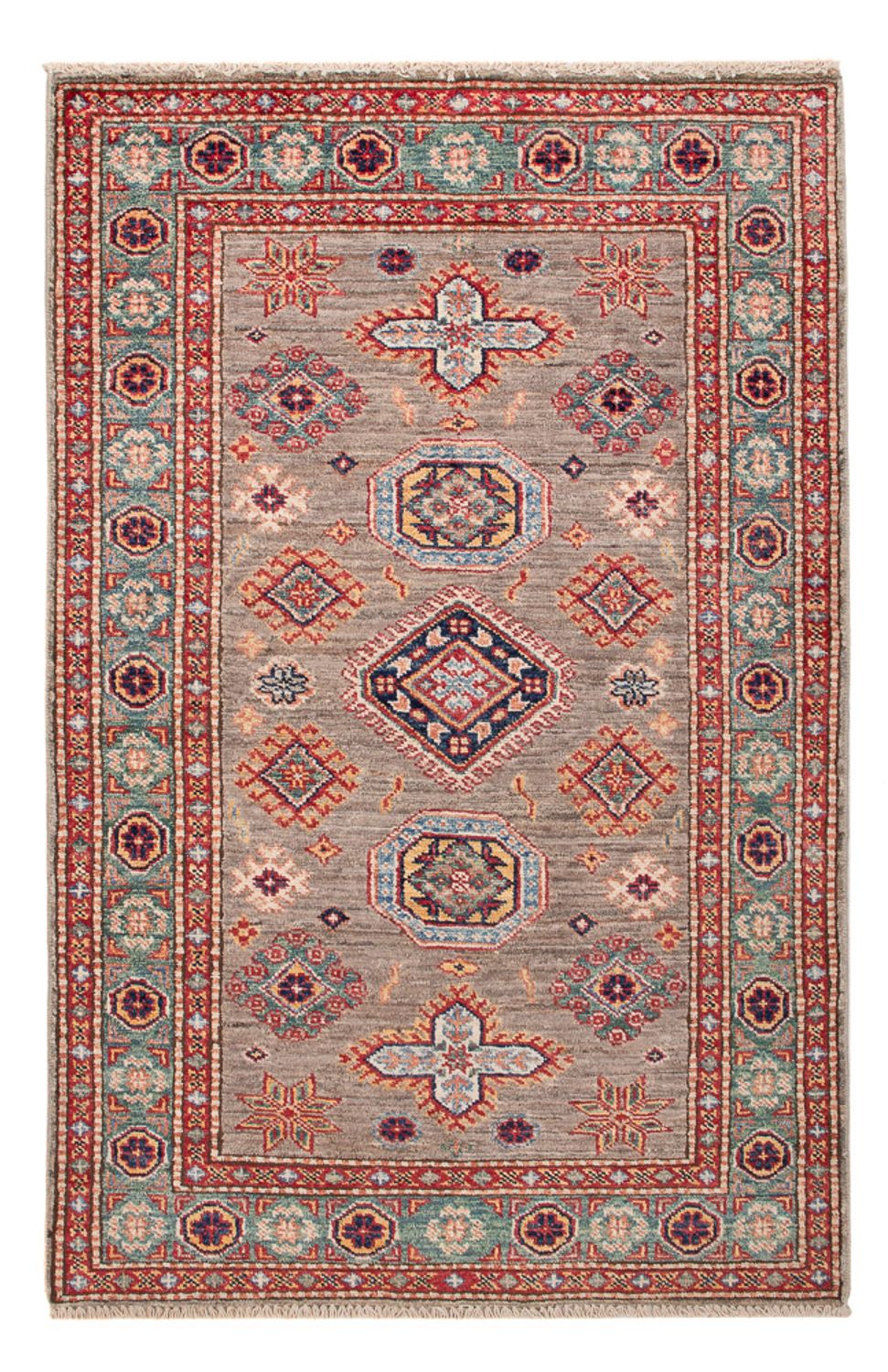 Alfombra Ziegler - Kazak - Real - 123 x 77 cm - taupe