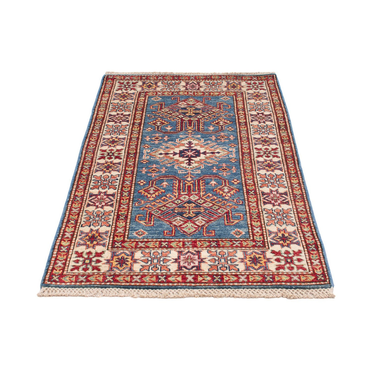 Alfombra Ziegler - Kazak - Real - 125 x 80 cm - azul