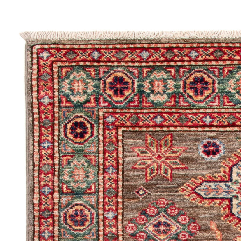 Alfombra Ziegler - Kazak - Real - 120 x 77 cm - marrón oscuro