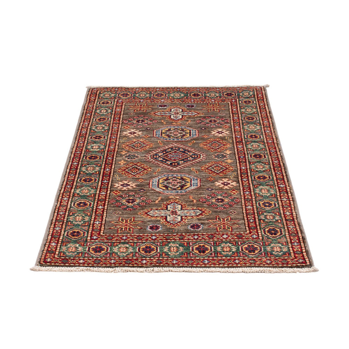 Alfombra Ziegler - Kazak - Real - 120 x 76 cm - marrón oscuro