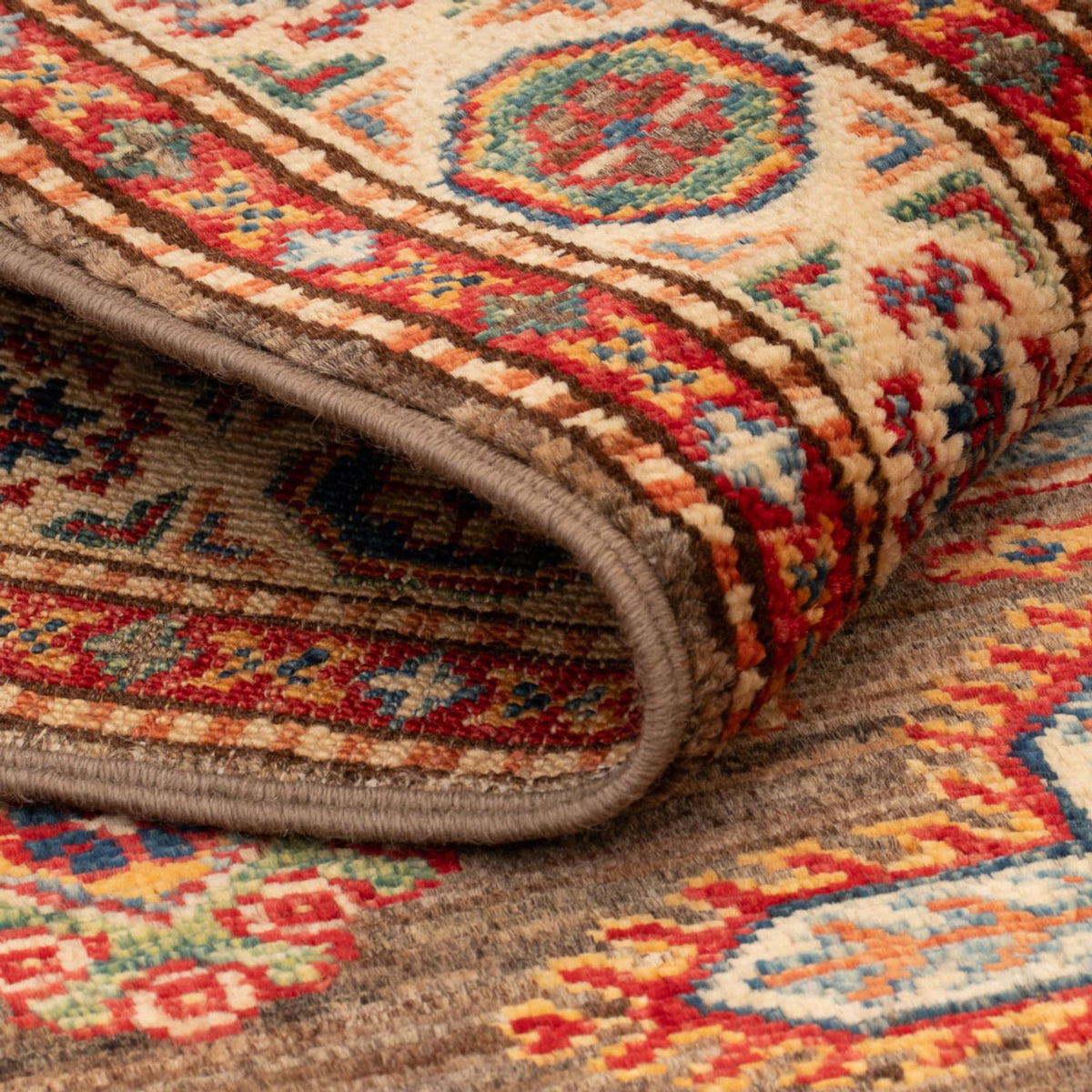 Alfombra Ziegler - Kazak - Real - 127 x 76 cm - taupe