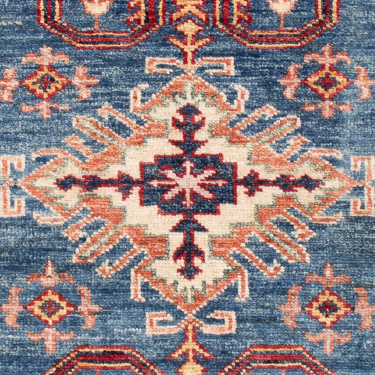 Alfombra Ziegler - Kazak - Real - 125 x 82 cm - azul