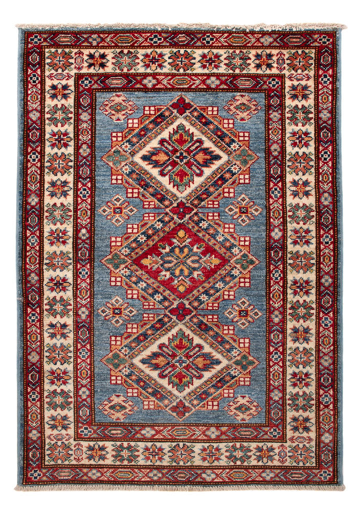 Alfombra Ziegler - Kazak - Real - 114 x 81 cm - azul