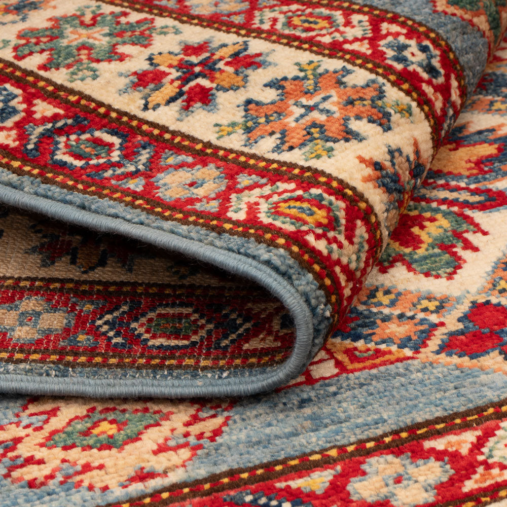 Alfombra Ziegler - Kazak - Real - 114 x 81 cm - azul