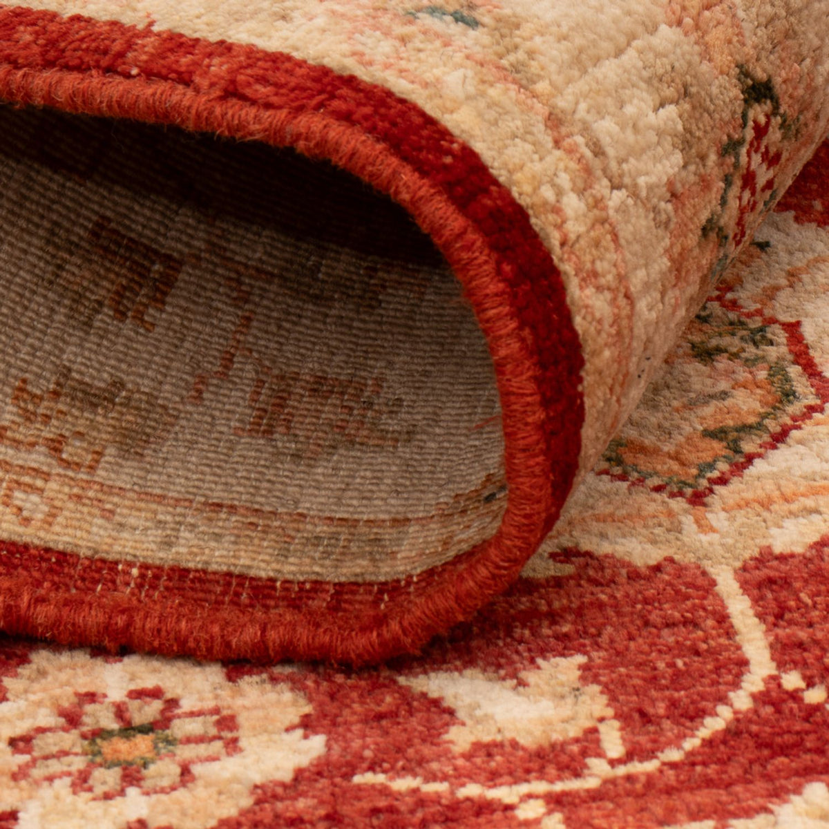 Alfombra Ziegler - 122 x 84 cm - rojo burdeos