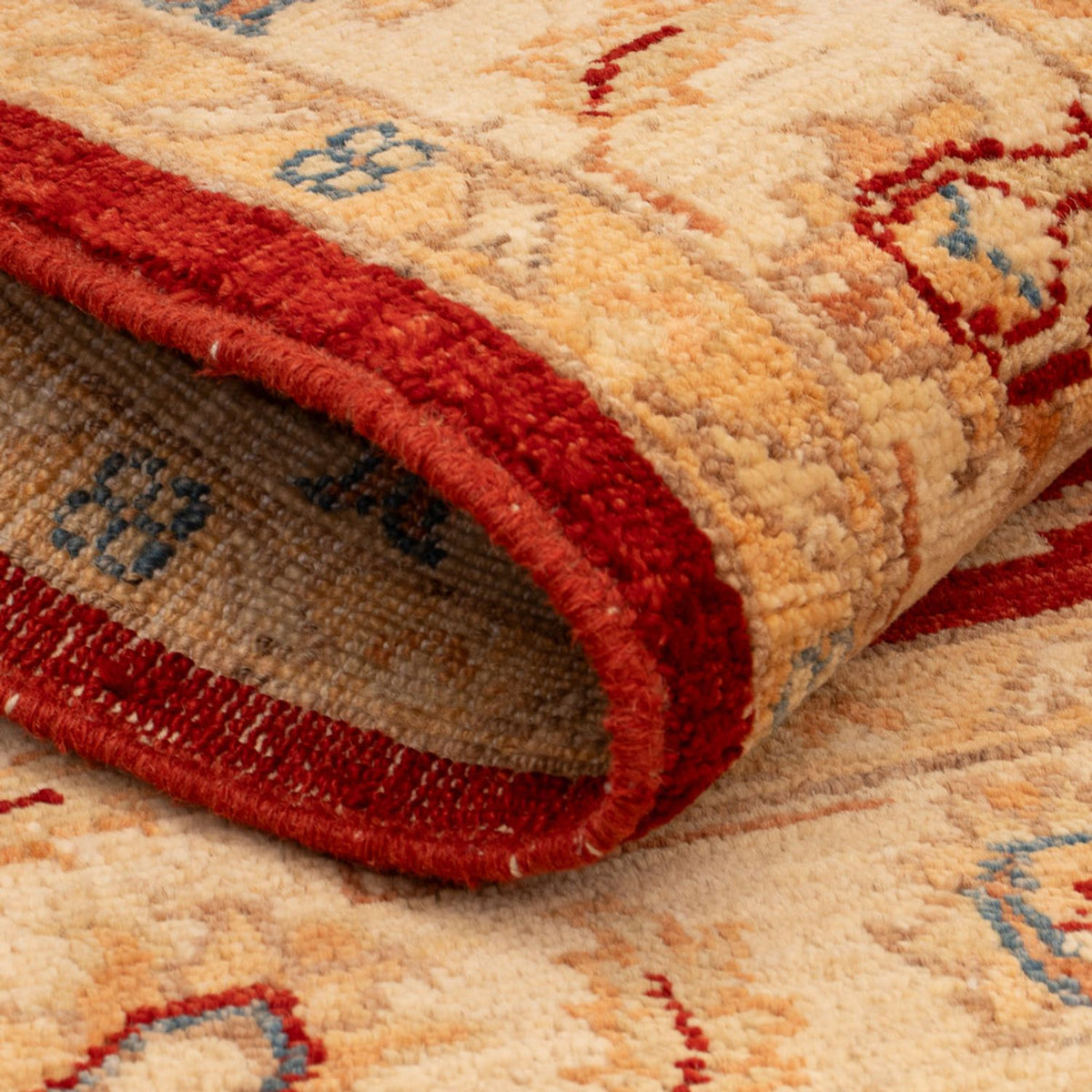 Alfombra Ziegler - 101 x 75 cm - rojo burdeos