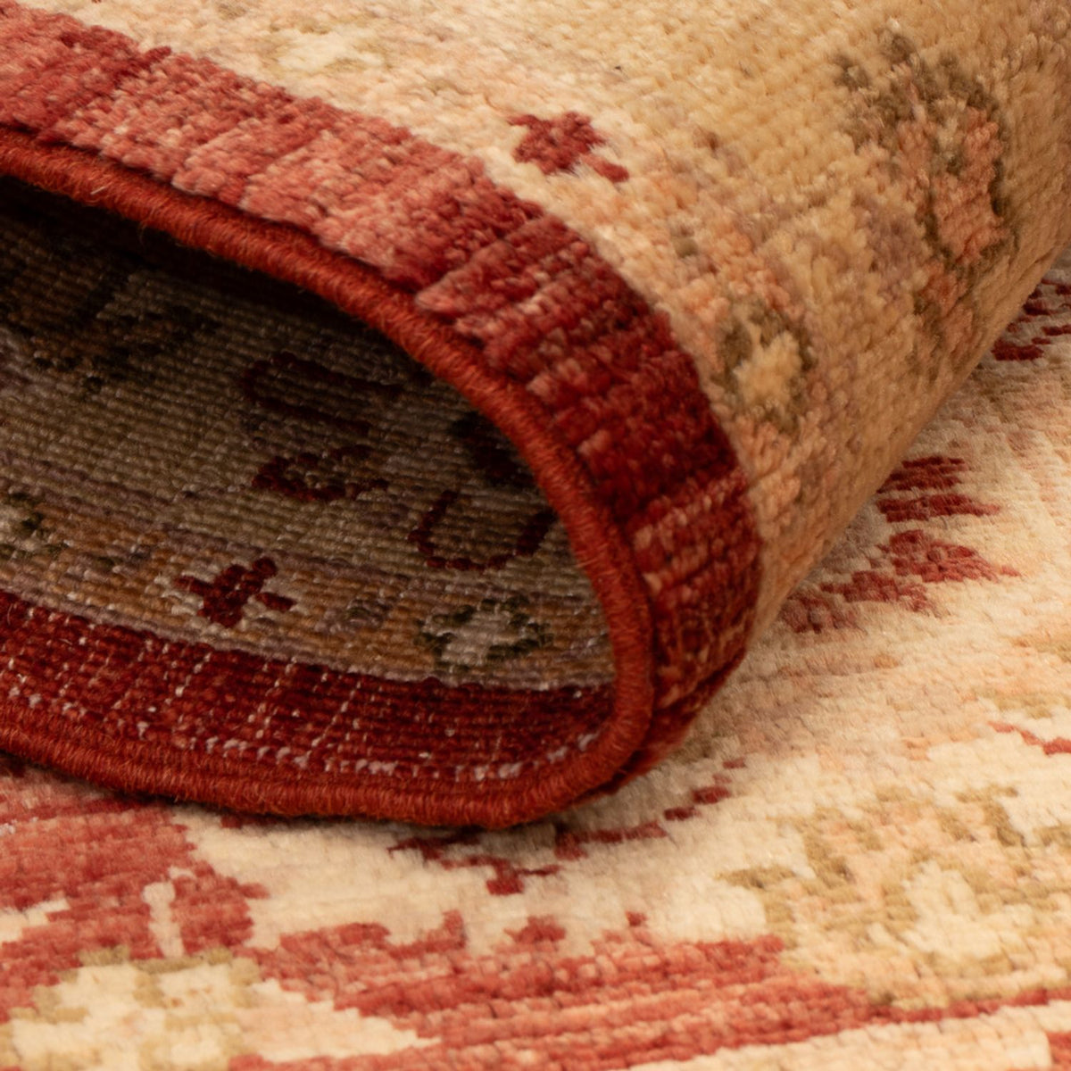 Alfombra Ziegler - 129 x 82 cm - rojo burdeos