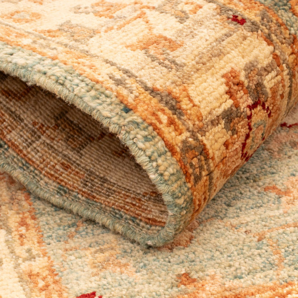 Alfombra Ziegler - 101 x 59 cm - verde claro