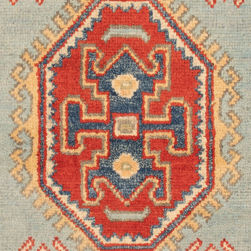 Alfombra Ziegler - Kazak - 96 x 60 cm - azul claro
