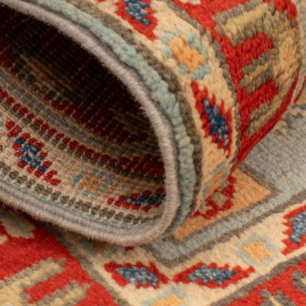 Alfombra Ziegler - Kazak - 96 x 60 cm - azul claro