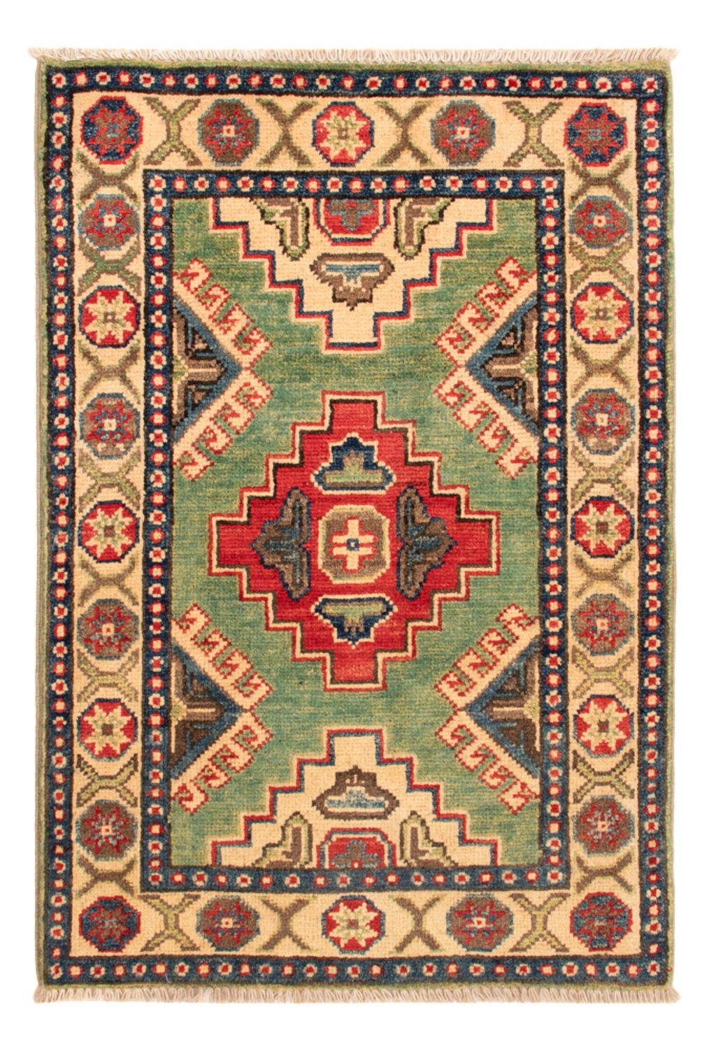 Alfombra Ziegler - Kazak - 90 x 60 cm - verde