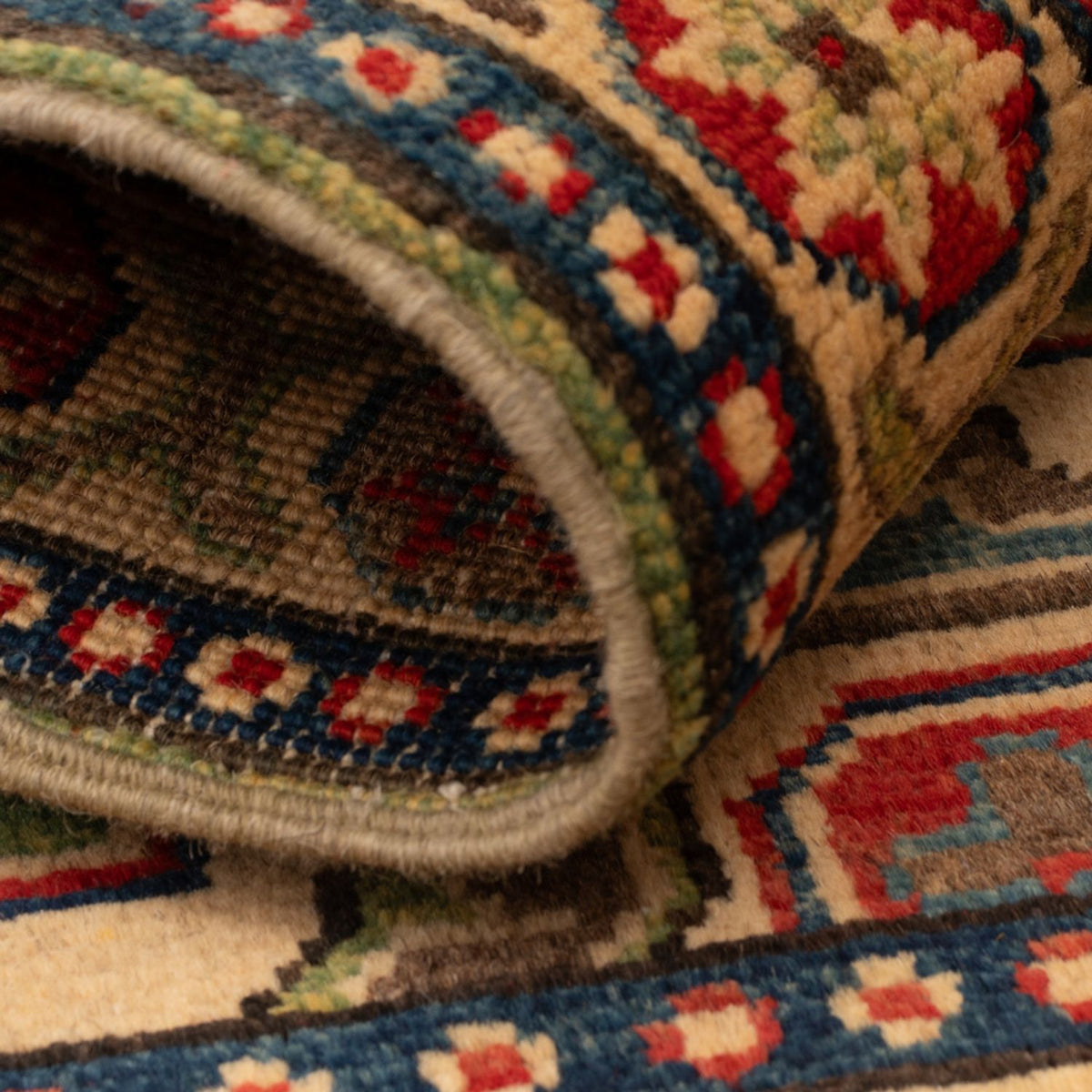 Alfombra Ziegler - Kazak - 90 x 60 cm - verde