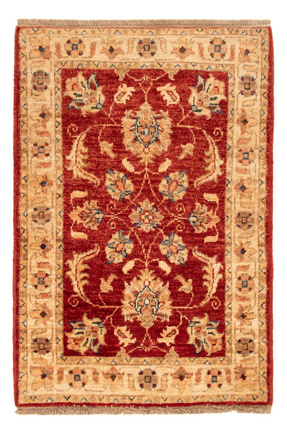 Alfombra Ziegler - 86 x 59 cm - rojo burdeos
