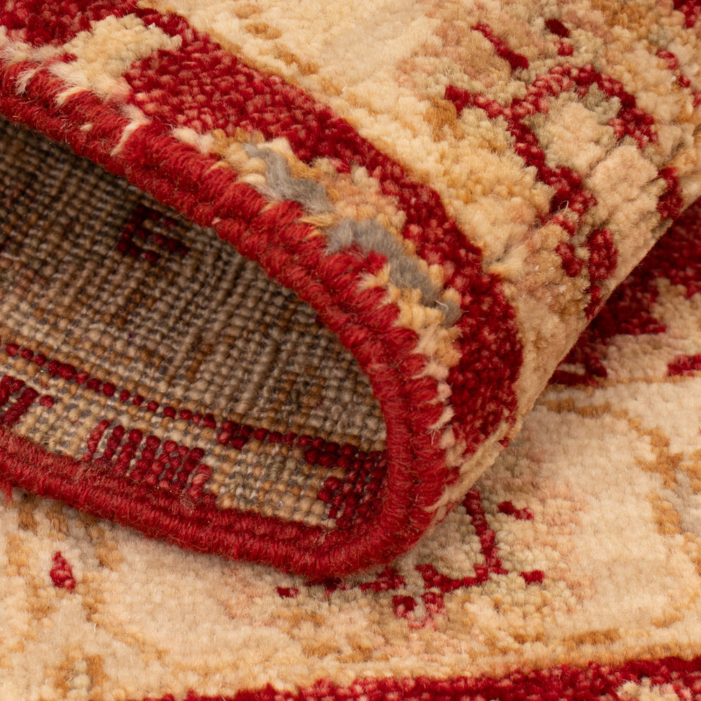 Alfombra Ziegler - 90 x 60 cm - rojo burdeos