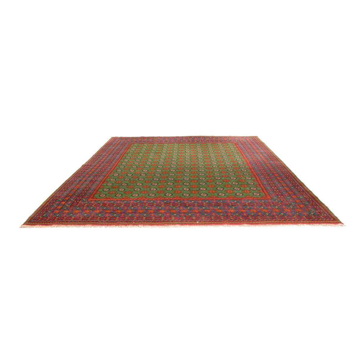 Alfombra afgana - Filpa - 390 x 297 cm - verde