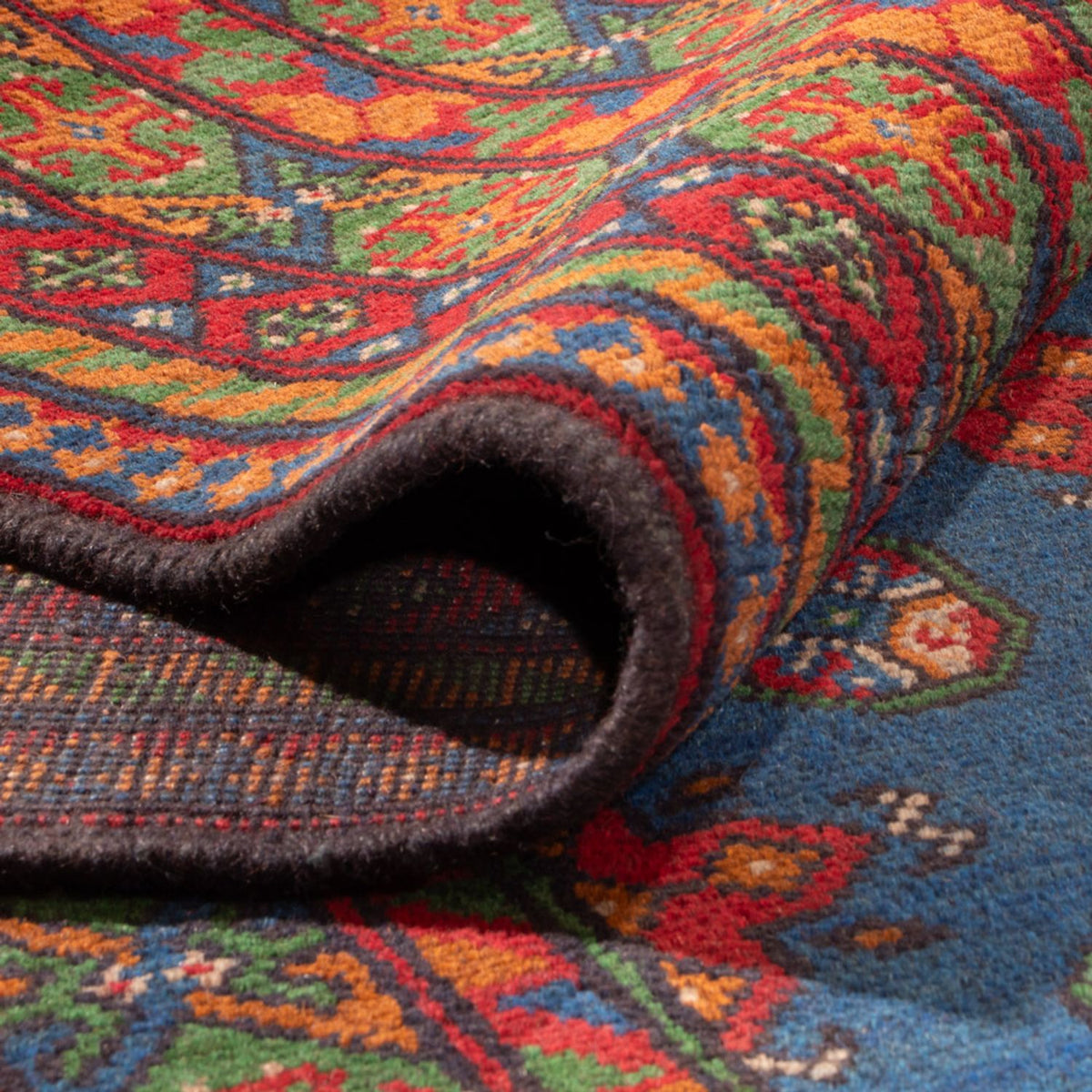 Alfombra afgana - Filpa - 392 x 300 cm - azul