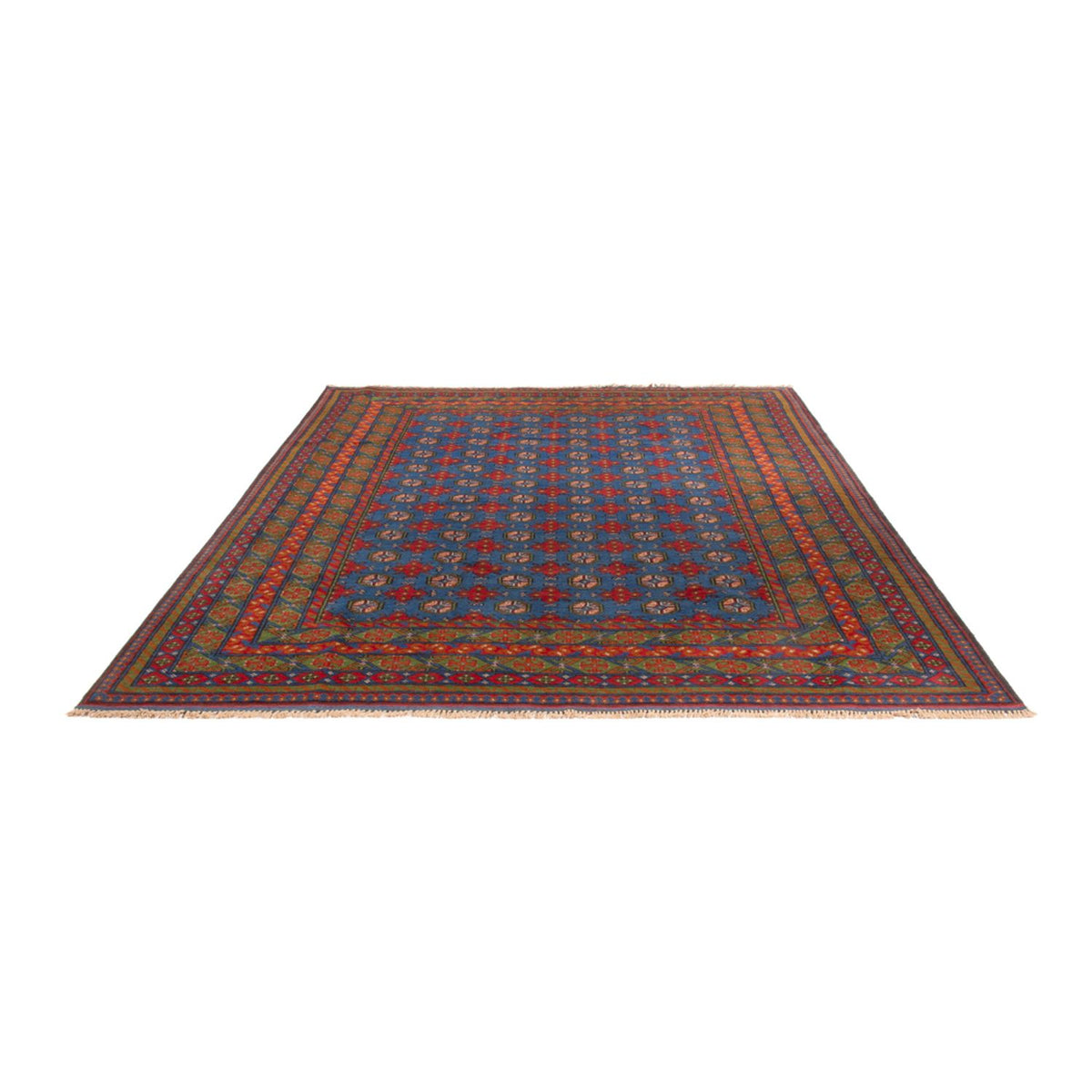 Alfombra afgana - Filpa - 296 x 203 cm - azul