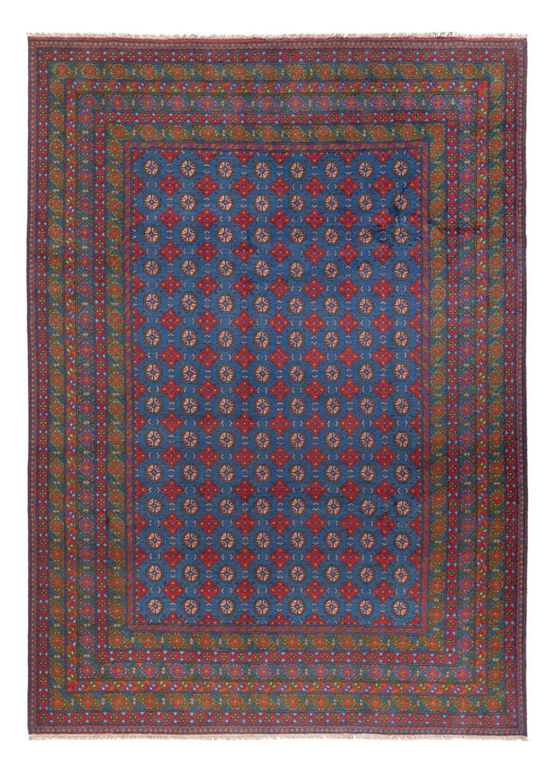 Alfombra afgana - Filpa - 355 x 252 cm - azul