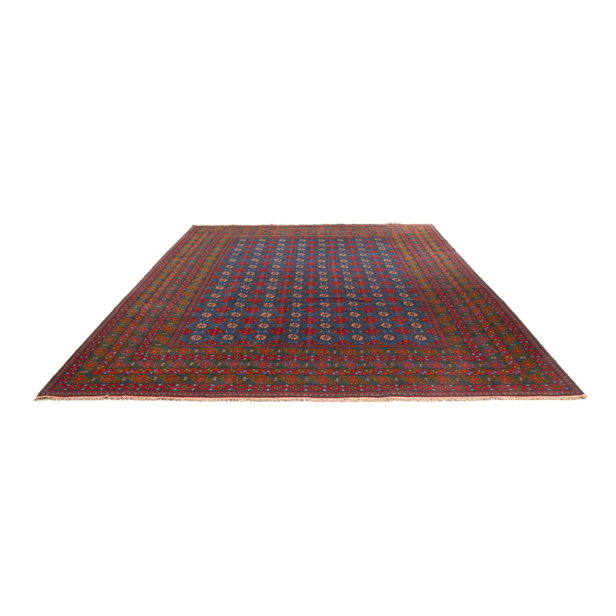 Alfombra afgana - Filpa - 355 x 252 cm - azul