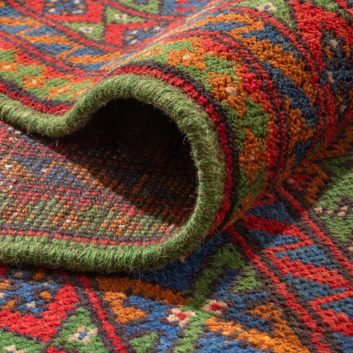 Alfombra afgana - Filpa - 393 x 296 cm - verde