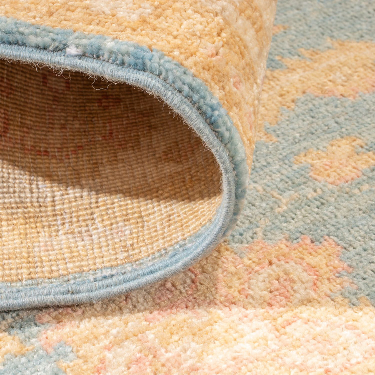 Alfombra de pasillo Alfombra Ziegler - 332 x 119 cm - azul claro