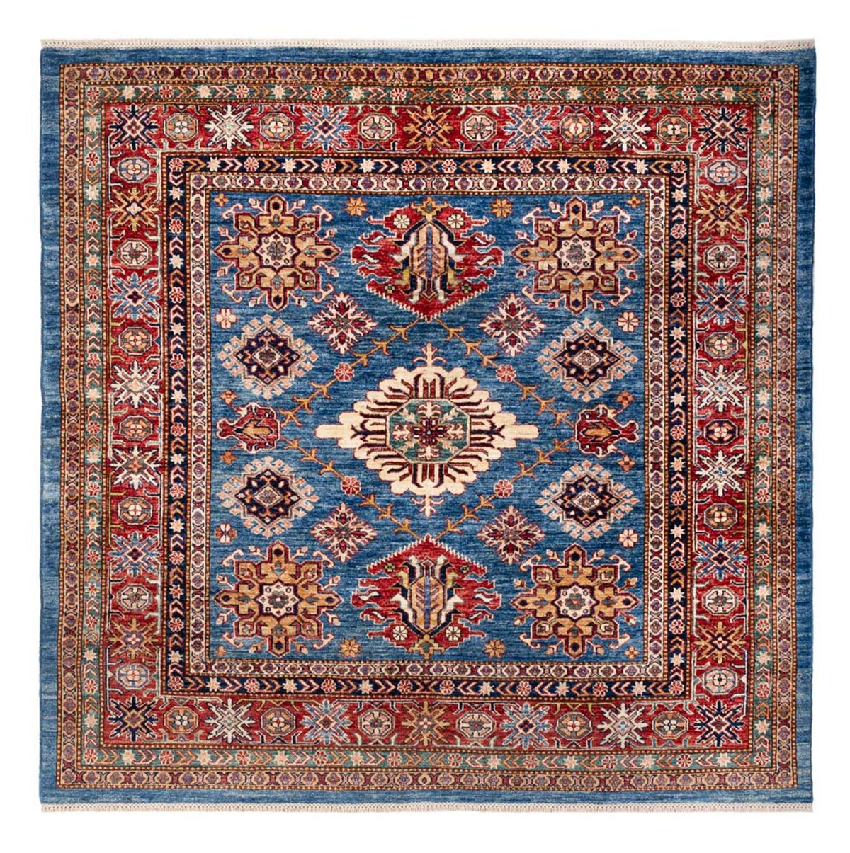 Alfombra Ziegler - Kazak cuadrado - 184 x 187 cm - multicolor