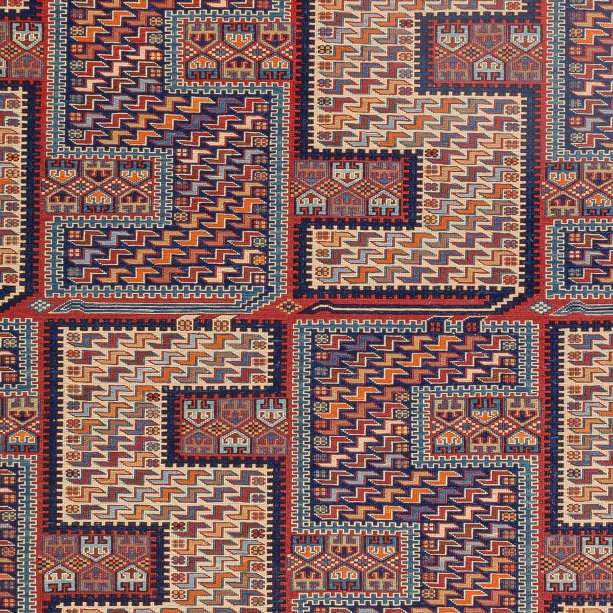 Alfombra Kelim - Oriental - Soumak - 217 x 157 cm - multicolor