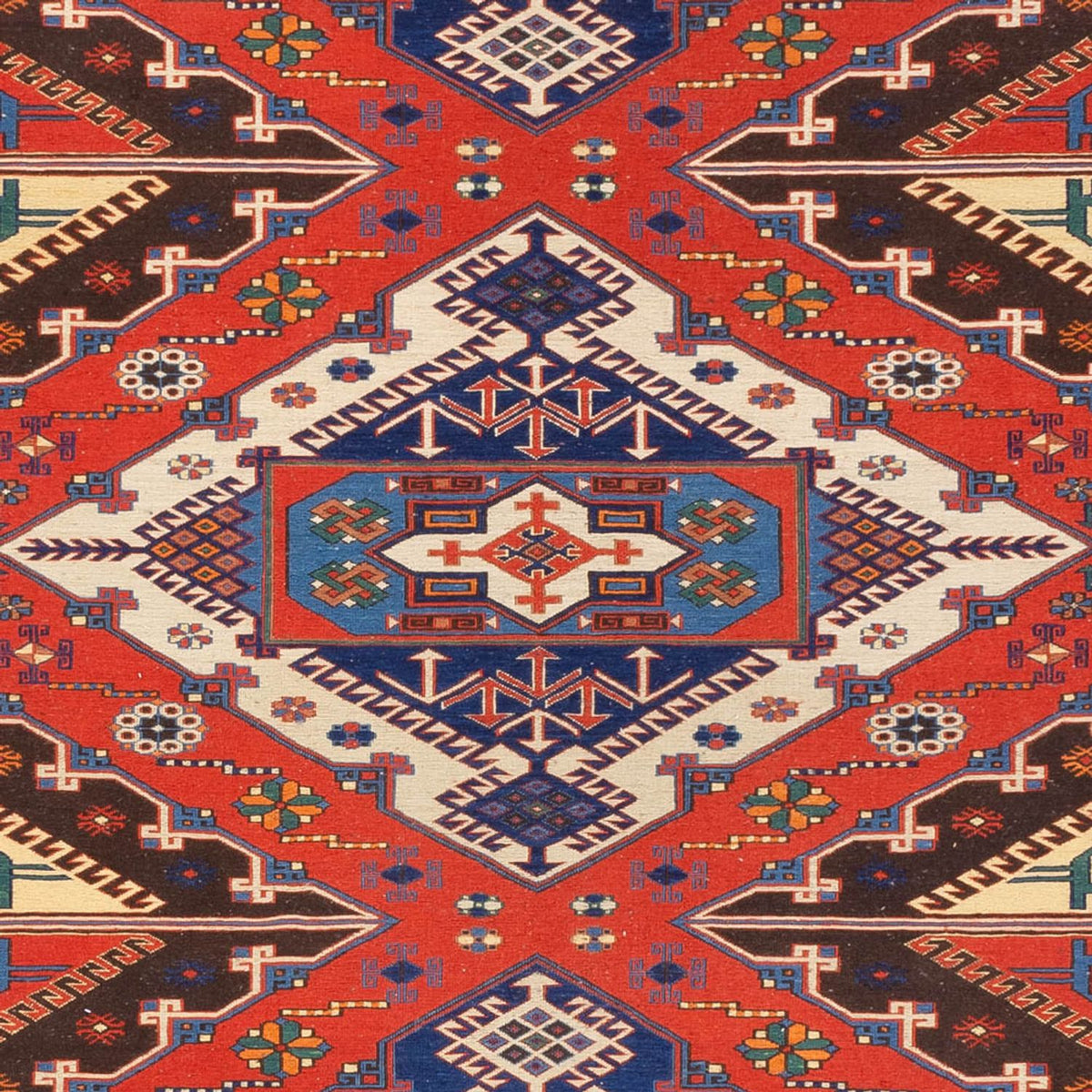Alfombra Kelim - Oriental - Soumak - 272 x 204 cm - óxido