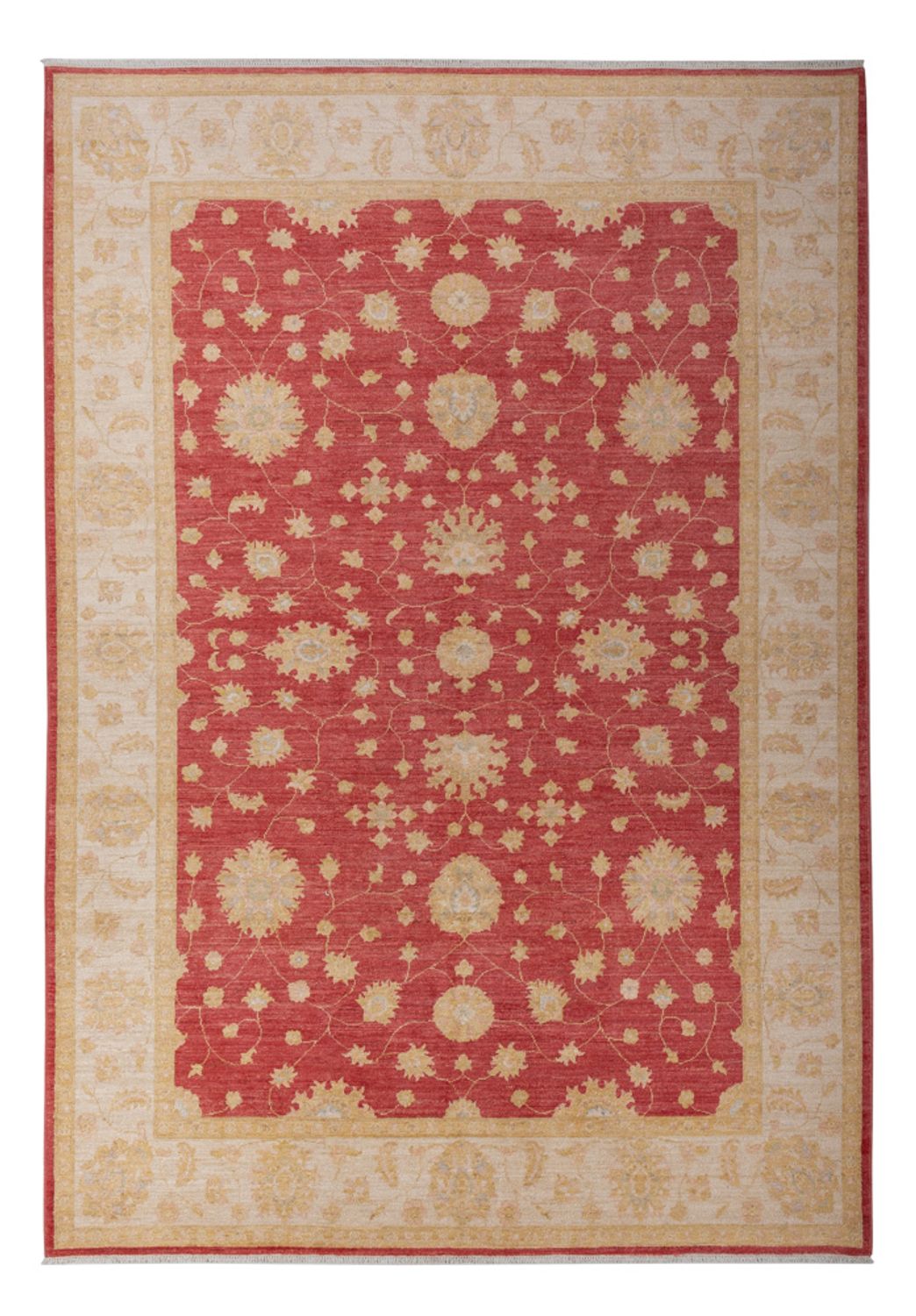 Alfombra Ziegler - 296 x 203 cm - rojo oscuro