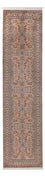 Alfombra de pasillo Alfombra de seda - Seda de Cachemira - 338 x 79 cm - beige oscuro