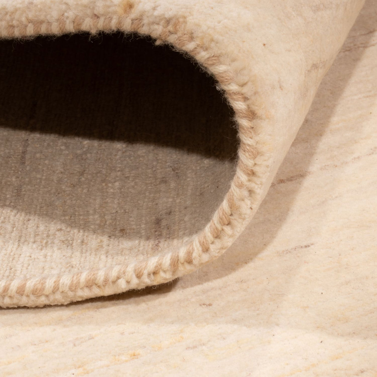 Alfombra Gabbeh - Loribaft Indus - 254 x 195 cm - crema