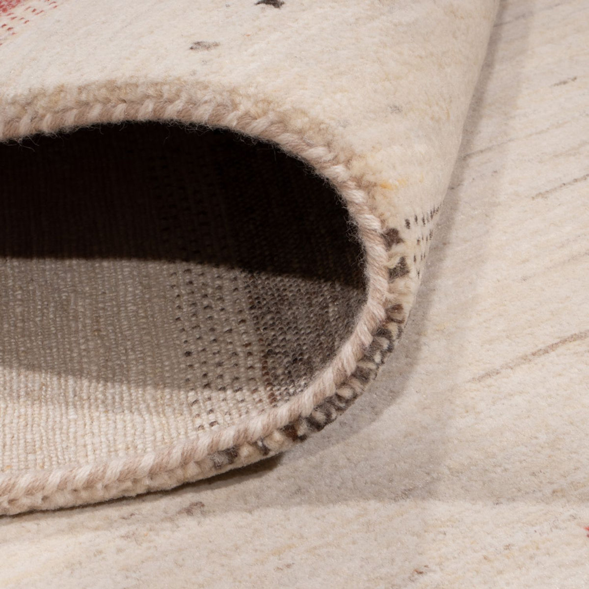 Alfombra Gabbeh - Loribaft Indus - 306 x 202 cm - crema