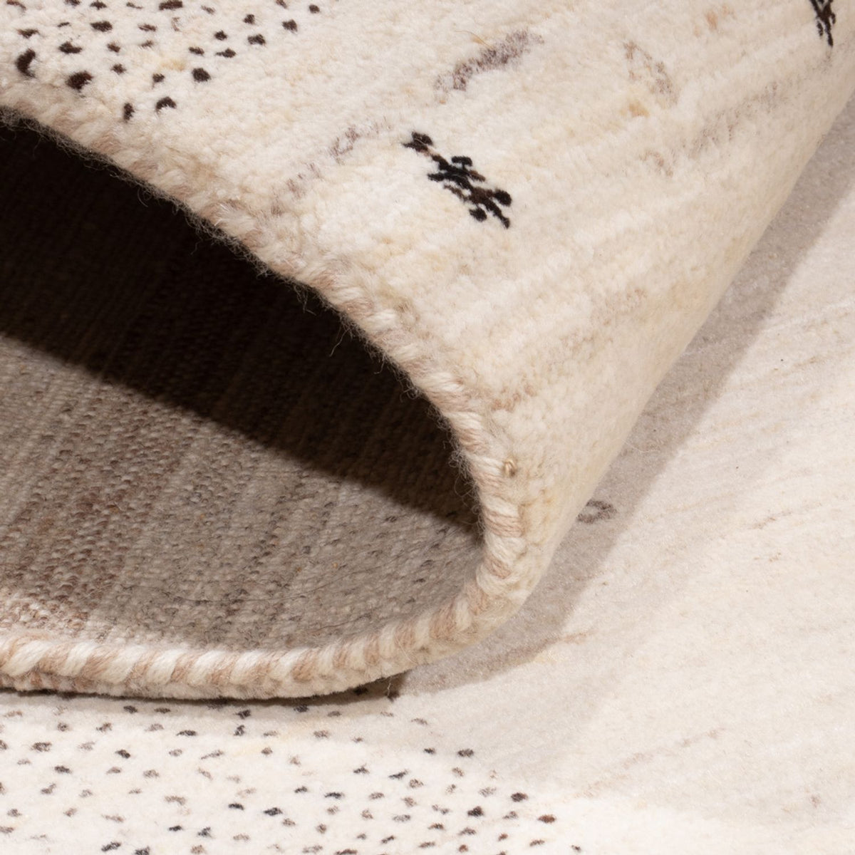 Alfombra Gabbeh - Loribaft Indus - 295 x 202 cm - crema