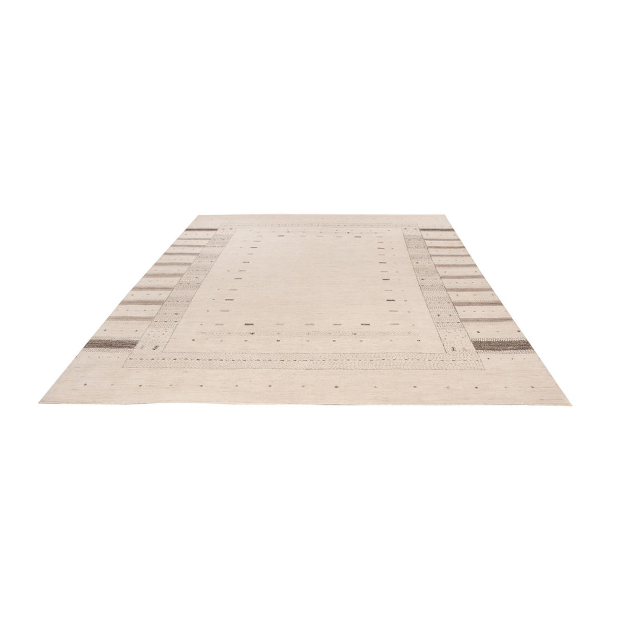 Alfombra Gabbeh - Loribaft Indus - 302 x 202 cm - crema