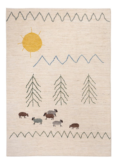 Alfombra bereber 172x241cm - Alfombra de lana