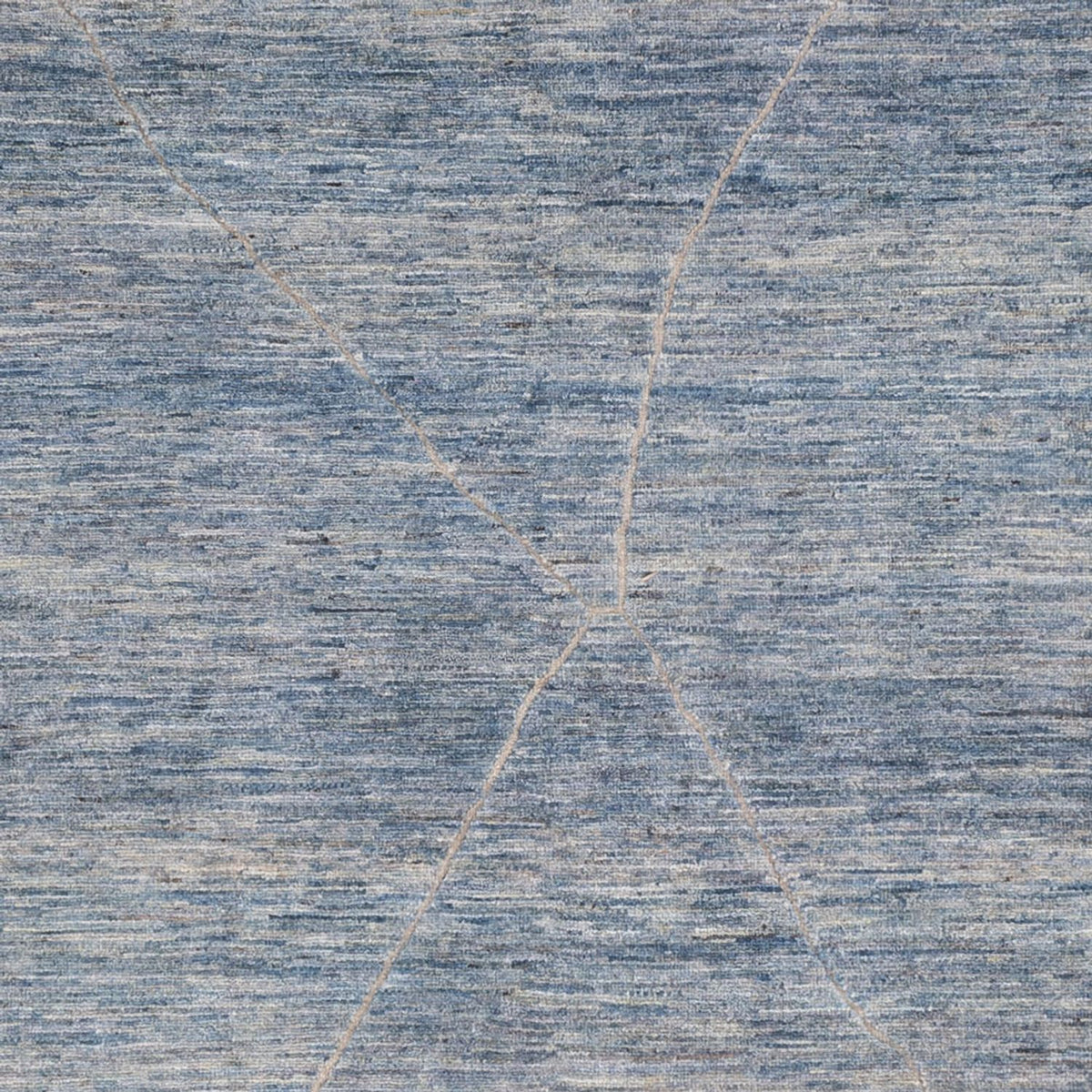 Alfombra bereber - 298 x 258 cm - azul marino