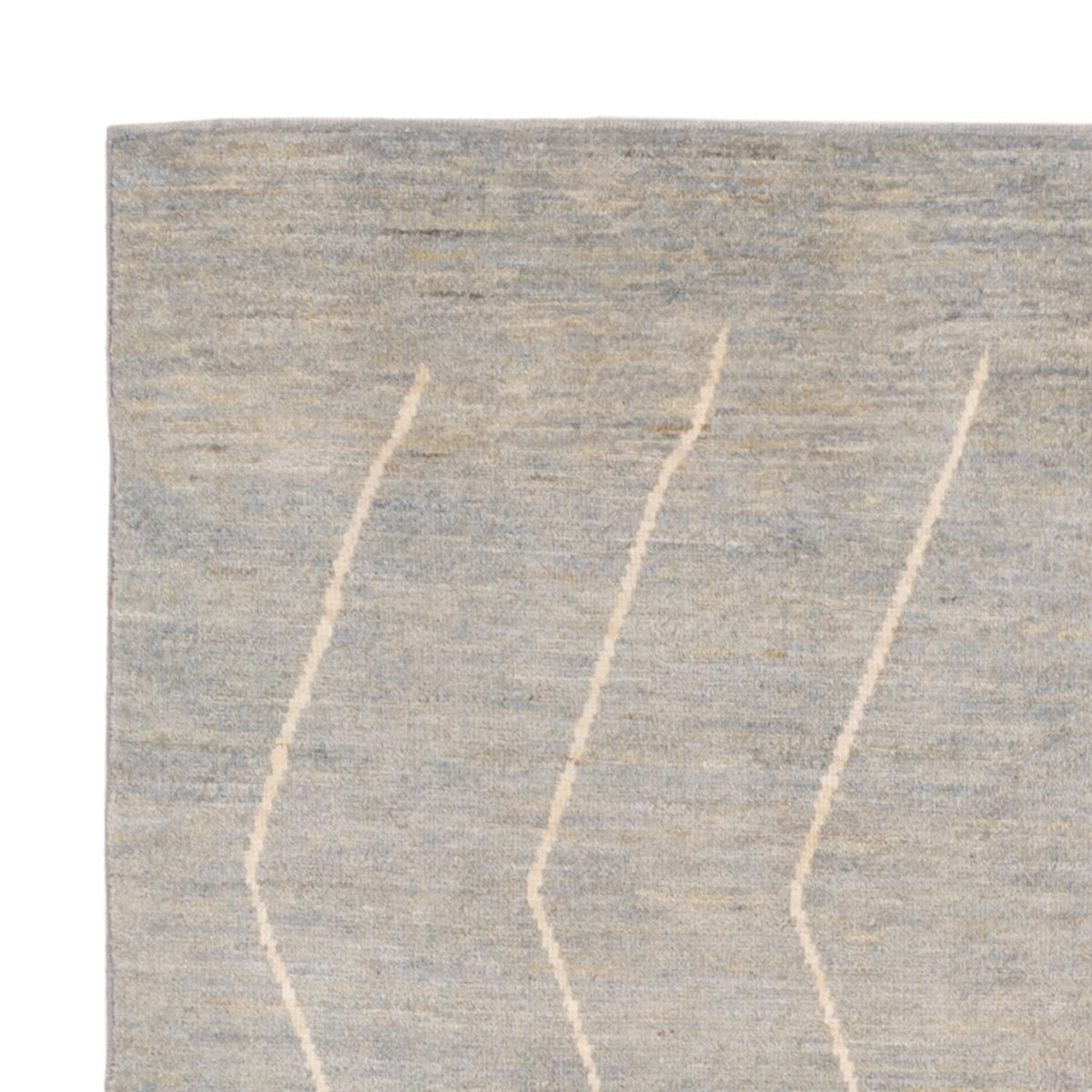 Alfombra bereber - 204 x 152 cm - gris claro