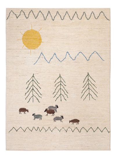 Alfombra bereber 170x232cm - Alfombra de lana