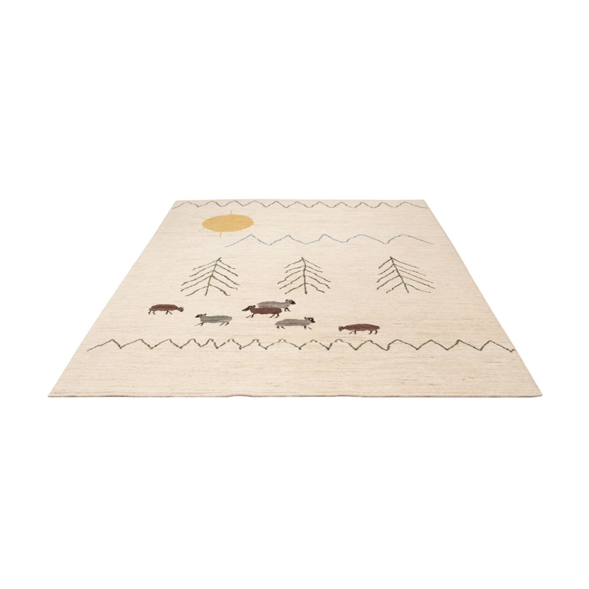 Alfombra bereber - 232 x 170 cm - crema