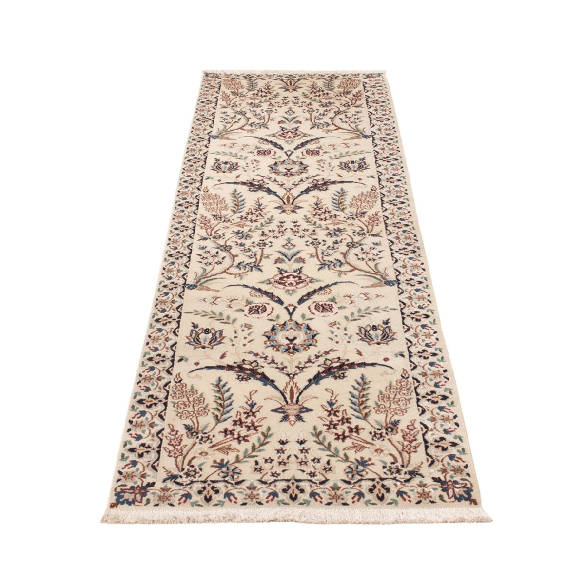 Alfombra de pasillo Alfombra persa - Nain - 226 x 59 cm - crema