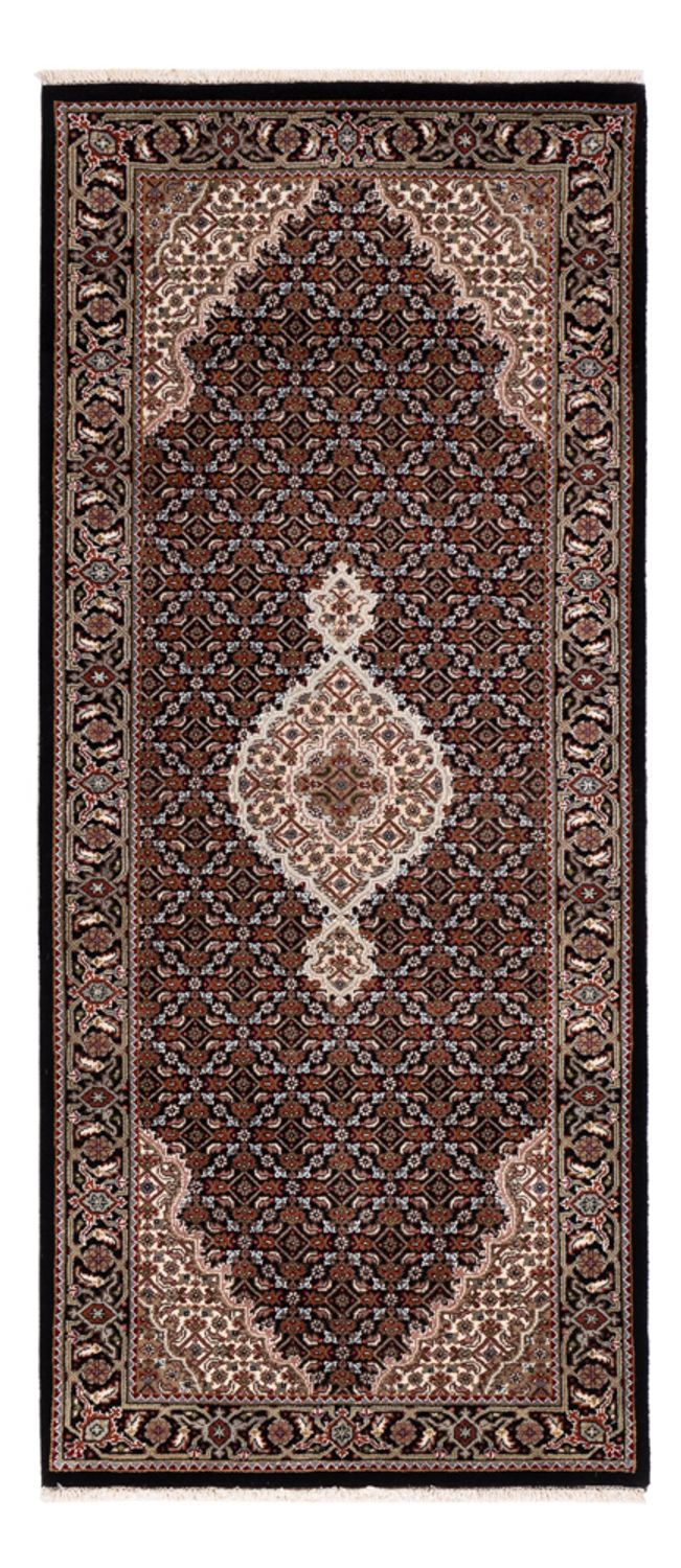 Alfombra de pasillo Alfombra oriental - Tabriz - 202 x 85 cm - beige oscuro