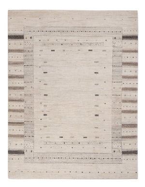 Alfombra Gabbeh - Loribaft Indus - 207 x 156 cm - plata