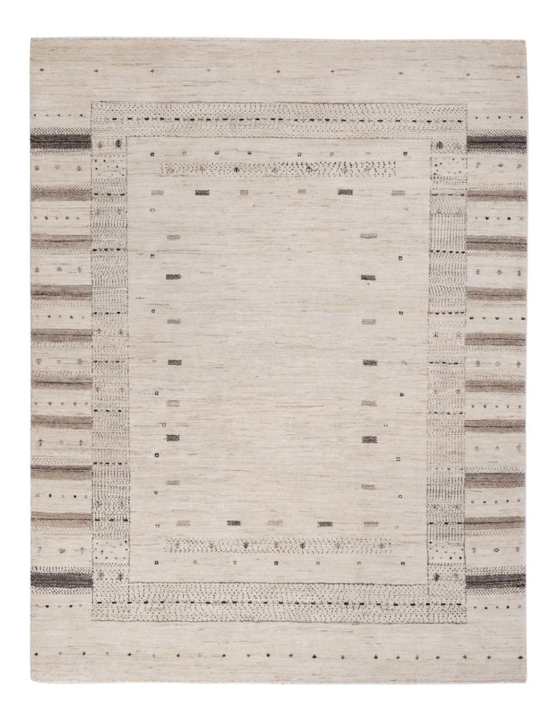 Alfombra Gabbeh - Loribaft Indus - 207 x 156 cm - plata