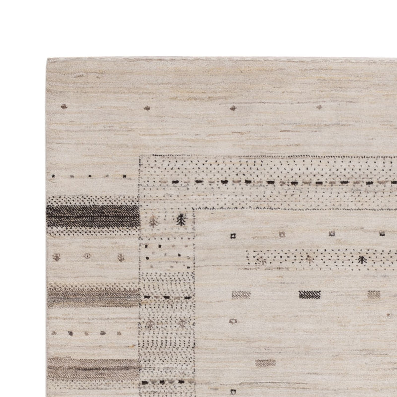 Alfombra Gabbeh - Loribaft Indus - 207 x 156 cm - plata