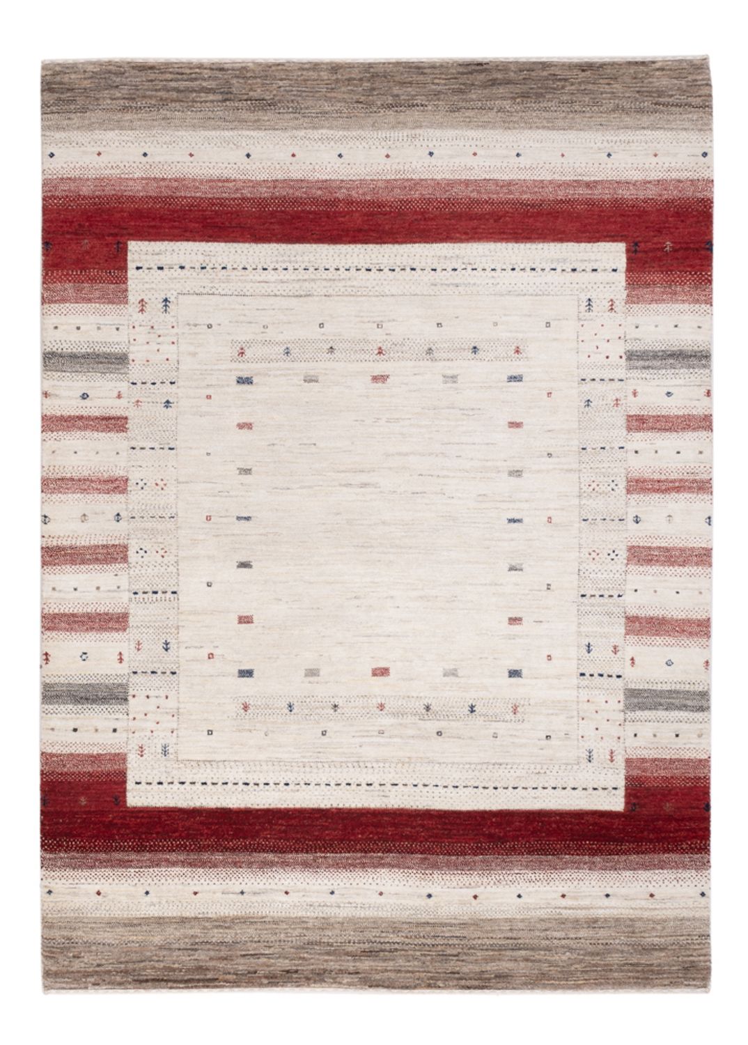 Alfombra Gabbeh - Loribaft Indus - 207 x 153 cm - multicolor