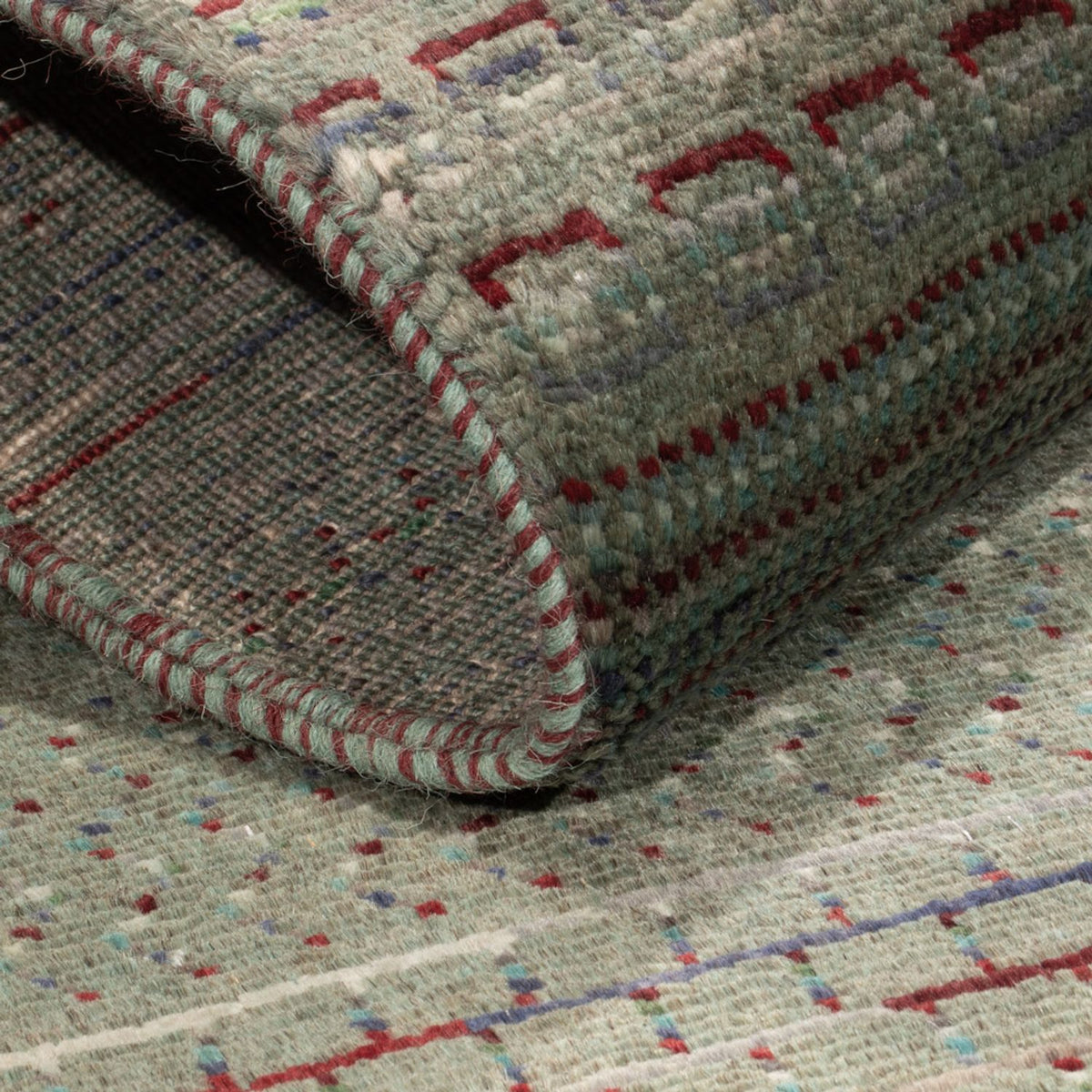 Alfombra Gabbeh - Persa - 208 x 136 cm - verde oscuro