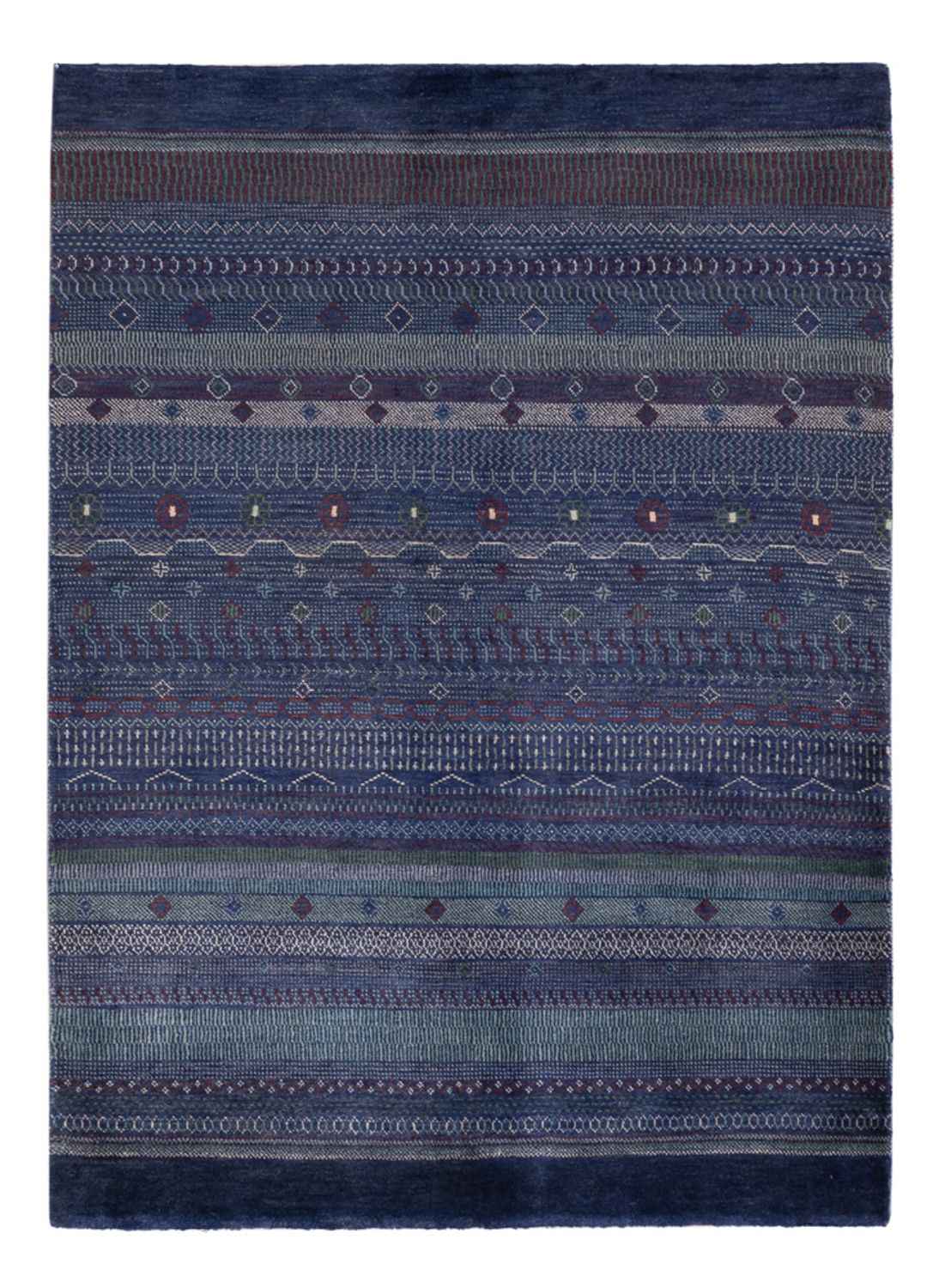 Alfombra Gabbeh - Persa - 191 x 140 cm - azul oscuro