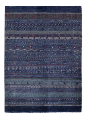 Alfombra Gabbeh - Persa - 191 x 140 cm - azul oscuro