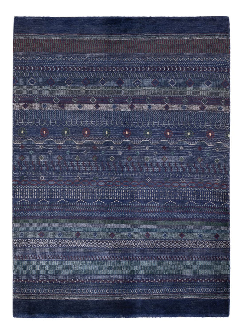 Alfombra Gabbeh - Persa - 191 x 140 cm - azul oscuro